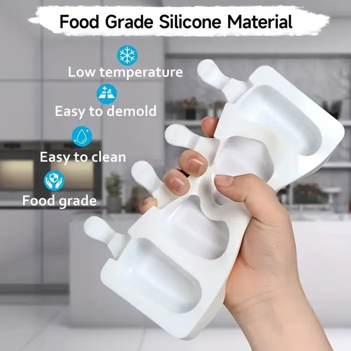 Moule à glaces en silicone avec bâtonnets, pour desserts au chocolat DIY, bac à glaçons, outils pour la confection maison