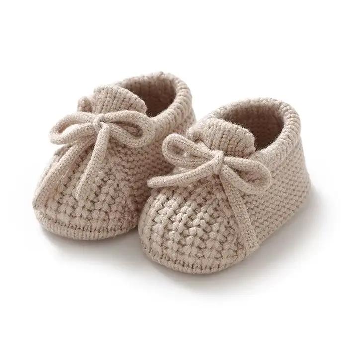 Chaussures de bébé tricotées pour nouveau-né de 0 à 18 mois