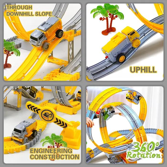Enfants piste électrique jouet ingénierie Mini voiture garçon jouets