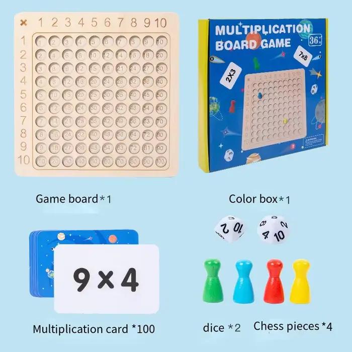 Jeu de jouets de table de multiplication de nouveauté