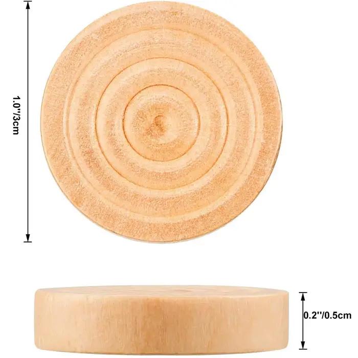 Pièces de dames rondes en bois pour Backgammon
