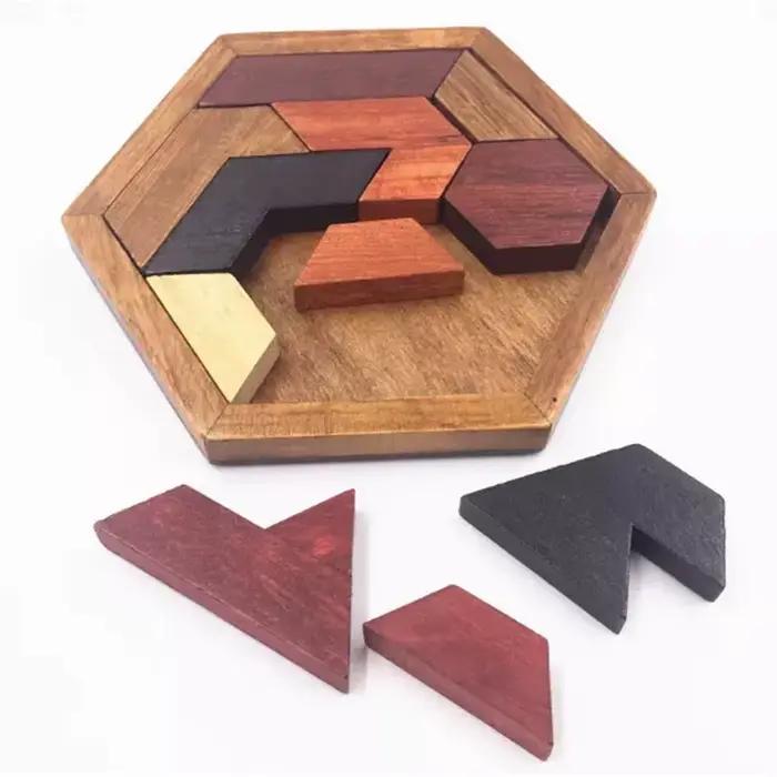 Jeu de Puzzle en bois, Puzzle Hexagonal