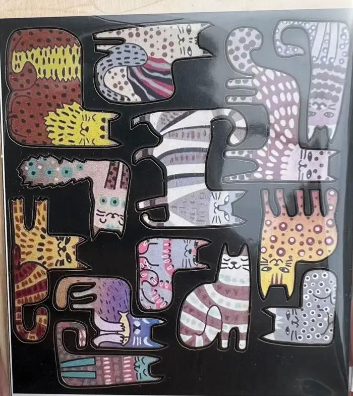 Jouet de puzzle amusant en bois en forme de chat