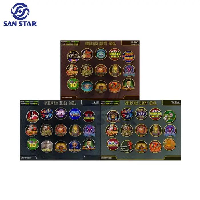 XXL jeu multi-fentes 20 en 1 Machine de jeu carte mère SKILL jeu d'arcade PCB jeu pièces de monnaie