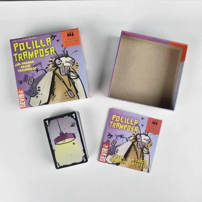 Jeu de cartes Mogel Motte Polilla Tramposa Animaux Nature Stratégie Jeu Social Familial Occasions Spéciales