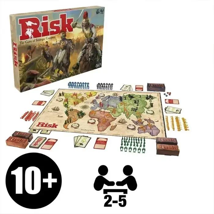 Jeux de société Risk - Game of Strategic Conquest - 2 à 5 joueurs - Jeux de société familiaux - Âges 1