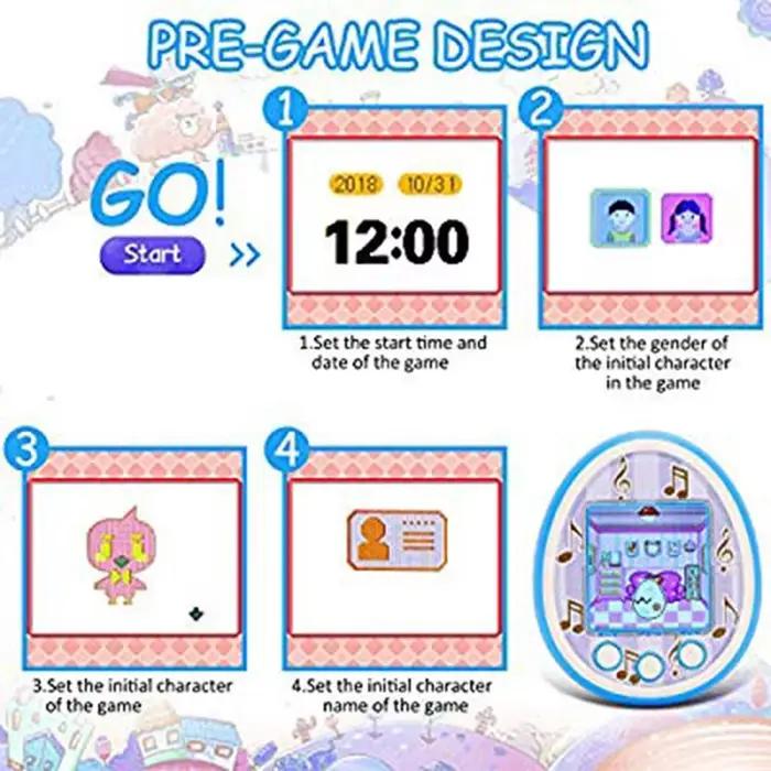 Tamagotchis drôle enfants électronique animaux jouets nostalgique animal de compagnie en un virtuel cyber