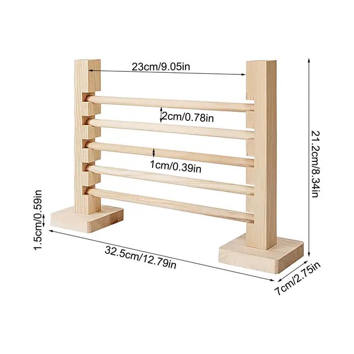 Barre de saut en bois pour lapin, obstacle d'entraînement réglable en hauteur, jouet pour petits animaux, jeux d'entraînement pour habitat animalier