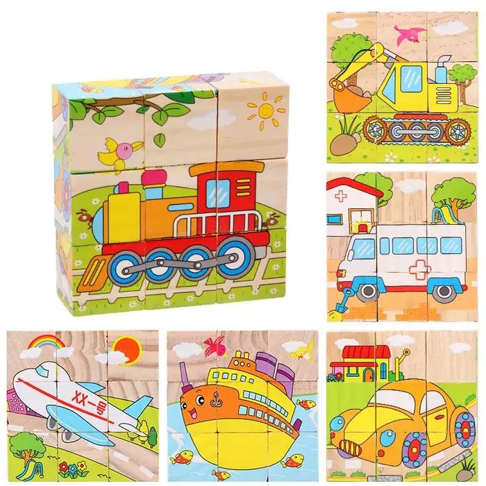 Blocs en bois pour bébés