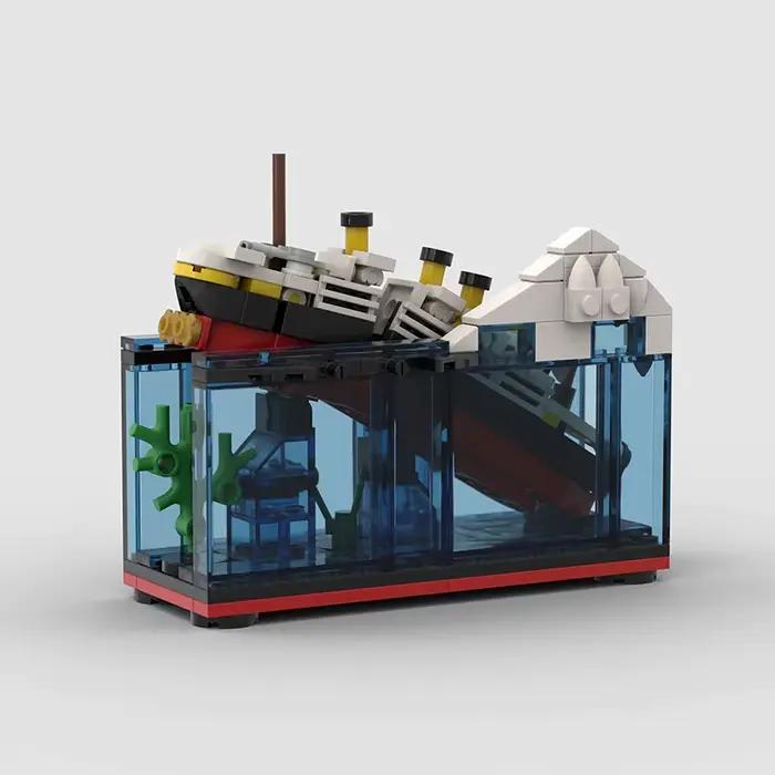 Titanic Sank Ship modèle Break in Half MOC blocs de construction briques bateau Kit construcriton ensembles cadeau adultes enfants affichage assembler