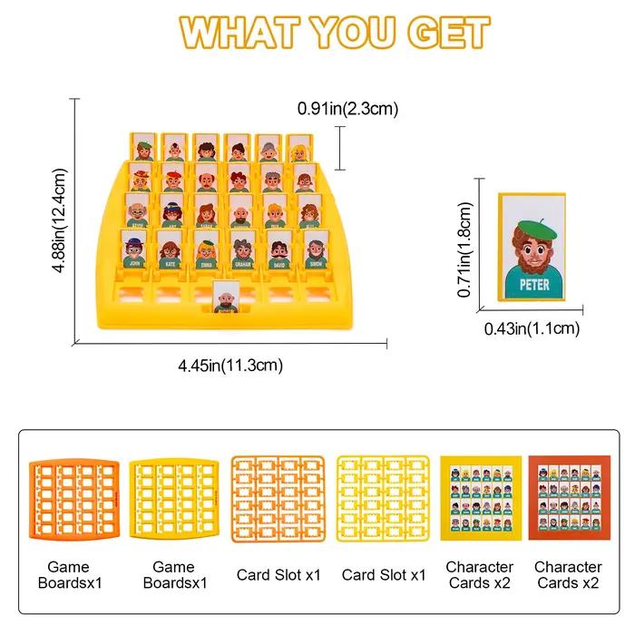 Jeu de société « Devinez qui je suis », jeu de logique, jeu de société d'interaction parent-enfant, jouets, puzzle pour enfants, jeu de cartes, cadeaux pour enfants