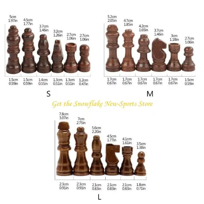 E56D 32 pièces figurines d'échecs internationales
