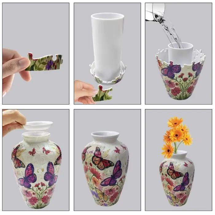 Vase puzzle 3D créatif