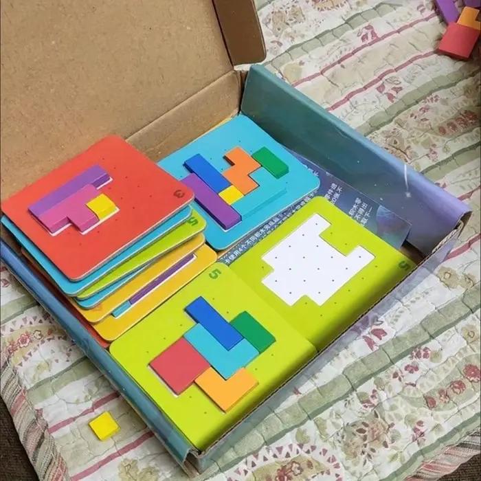 Jeu de puzzle coloré pour enfants