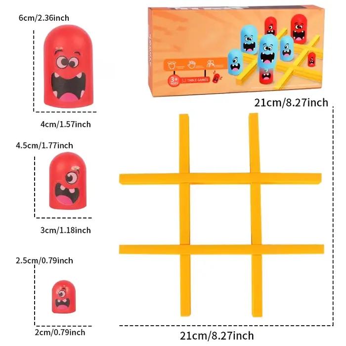 Tic Tac Toe – jeu de Table amusant pour enfants, jeux d'intelligence Montessori, Interaction intellectuelle Parent-enfant, jouets pour enfants