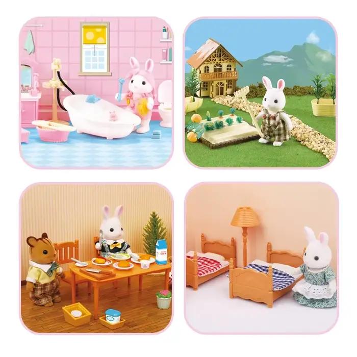 1:12 maison de poupée meubles miniatures jouets ensemble bricolage forêt famille enfants filles semblant jouer
