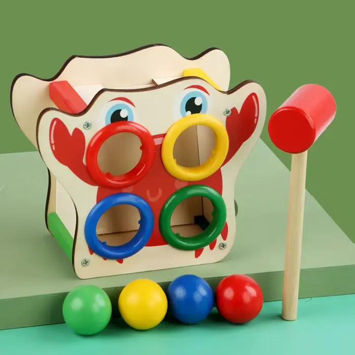 Banc de frappe en bois pour bébé