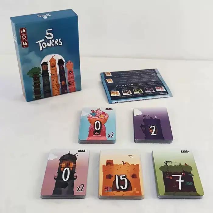 Jeu de société de puzzle d'empilage de tours abstraites 5 Tours