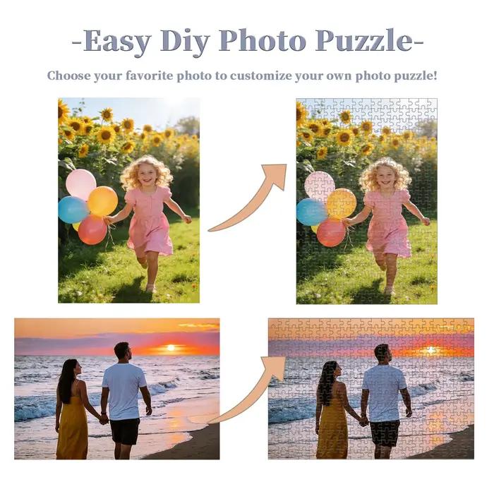 Puzzle personnalisé en bois pour adultes et enfants