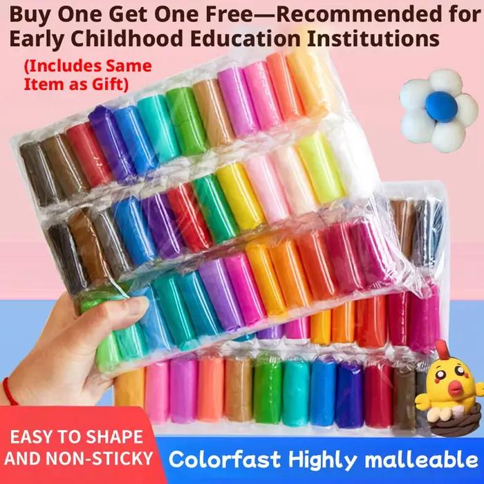 Kit d'argile magique à séchage à l'air, jouet de modelage non toxique pour enfants et tout-petits, couleurs vibrantes avec outils de luxe, projets artistiques créatifs