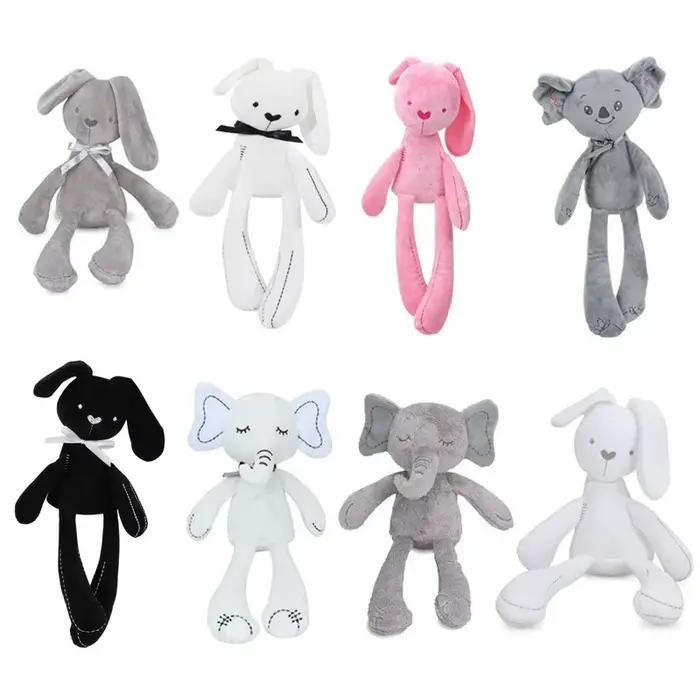 Marionnette à main de lapin en peluche pour bébé