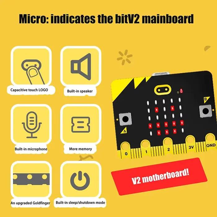 Micro:Bit V2 Micro Bit Go édition BBC Microbit pour enfants bricolage carte de développement BBC Microbit V2.0Board