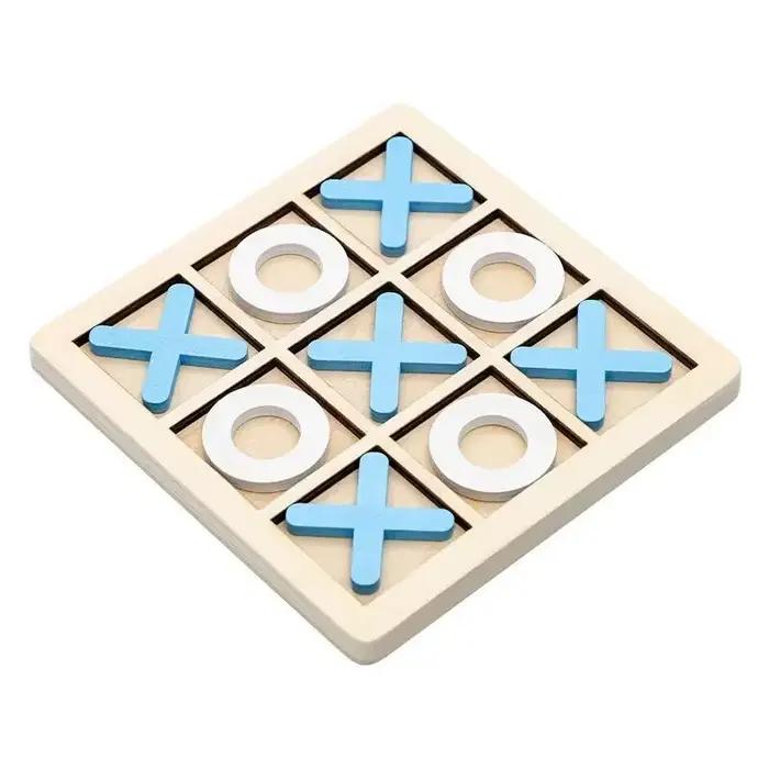 Jeu d'Echecs Montessori en Bois pour Enfant Animaux Nature Transport Cadeau Educatif Pour Occasions Speciales