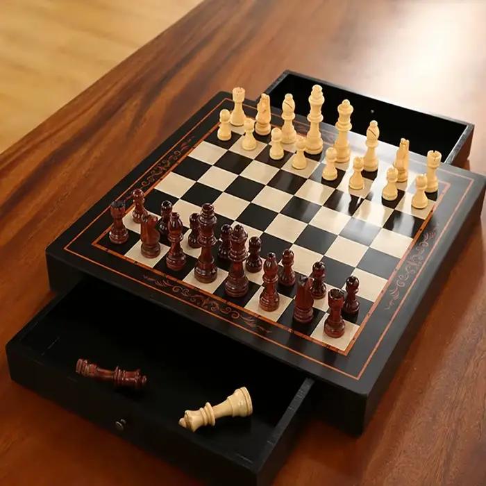 Échecs en bois de 24cm/9.45 pouces