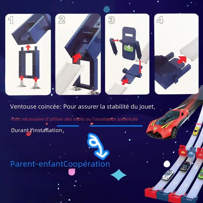 Véhicule jouet de piste de course compétitif avec voiture en alliage