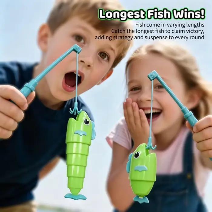 Fishing Master - Jeu de combat de pêche extensible pour deux joueurs - Jeu de société familial - Jouet éducatif de puzzle pour enfants et adultes