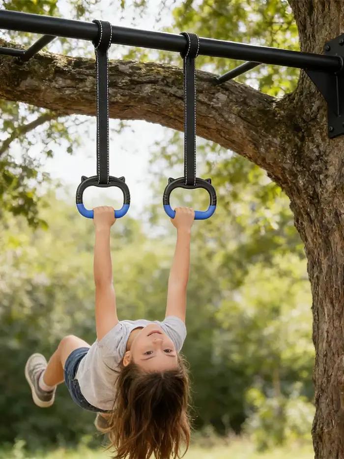 Anneaux de gymnastique avec sangles réglables