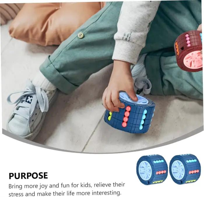 Labyrinthe de gravité 3D Tyre Cube - Jouet anti-stress pour soulager l'anxiété, jeu de puzzle avec balles pour enfants de 3 ans et plus et adultes, casse-tête amusant et stimulant