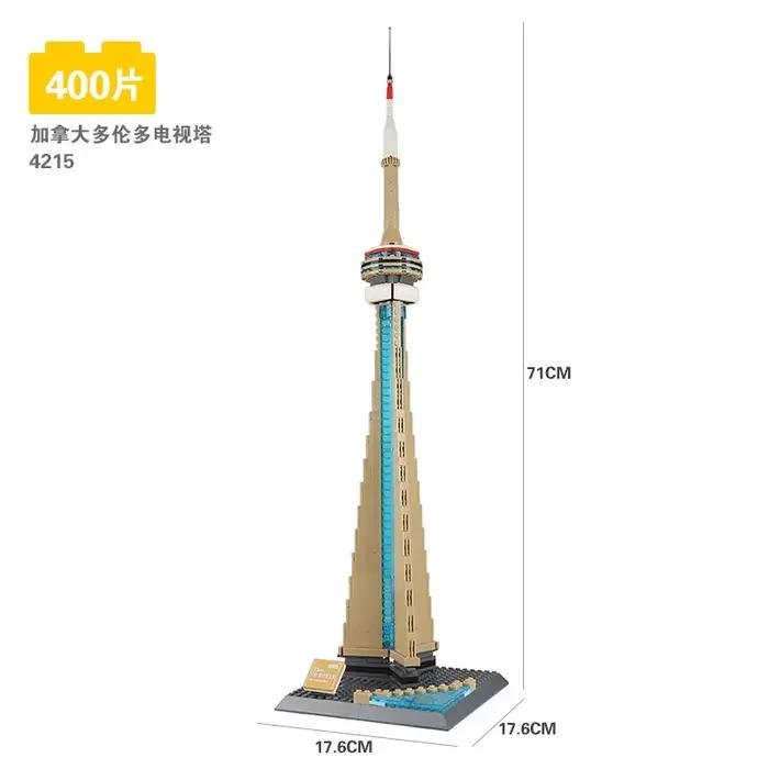 WANGE Creative World Famous Building Blocks Architecture Structure City Temple Big Ben Model Bricks Toys for Boys Adult Gifts