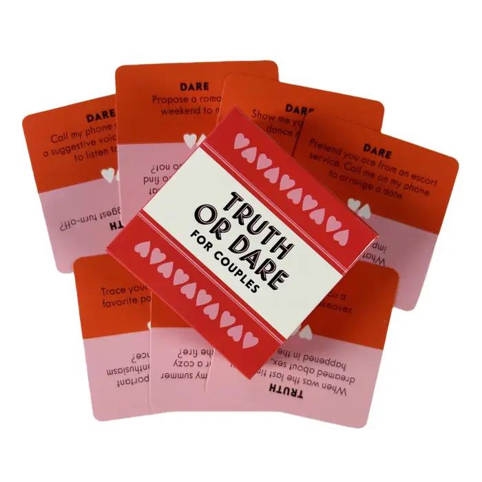 Jeu de cartes de vérité ou de dés de taille mini