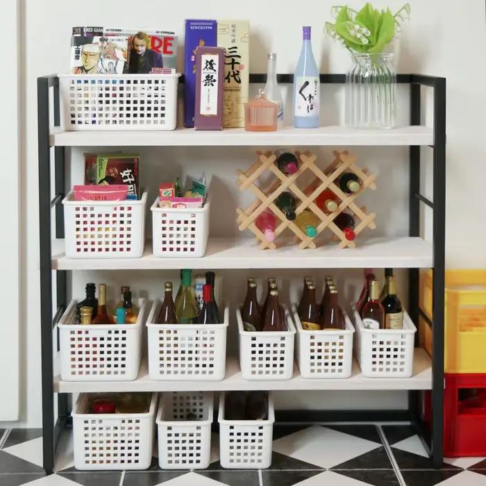 Mini panier de rangement pour maison de poupée