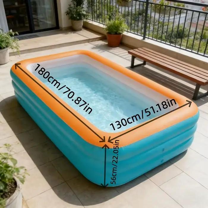 Piscine gonflable en PVC à trois couches de 2