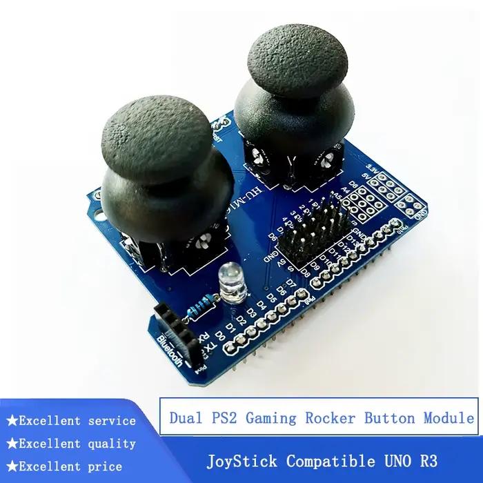 Blocs de construction électroniques, module de bouton de joystick de jeu PS2 bidirectionnel, JoyStick compatible avec UNO R3