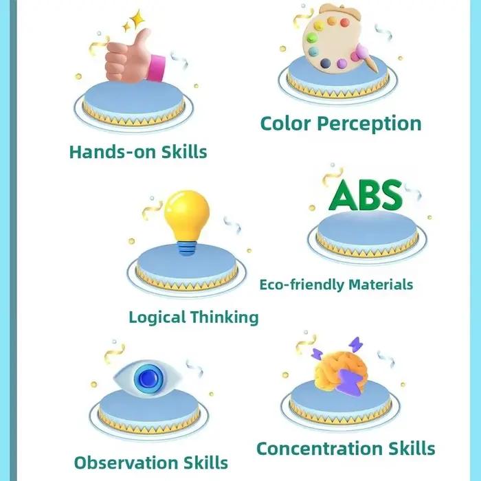 Jeu de correspondance de bouteilles en plastique gris clair pour le développement de la pensée logique et de la créativité chez les adolescents et les jeunes adultes occasions éducatives et ludiques