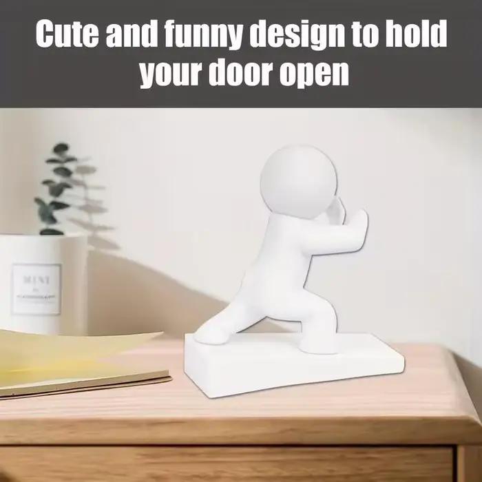 Butée de porte amusante en forme de dessin animé, butée de porte créative en forme de figurine, cale antidérapante anti-collision pour la décoration de la maison et de la chambre