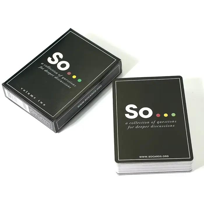 Jeu de cartes de conversation de haute qualité, questions de style spécial, jeu de société pour adultes et familles, idéal pour les soirées et les loisirs