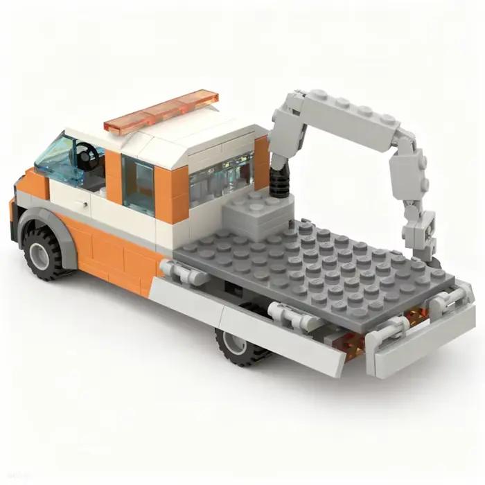156 pièces MOC City Construction Man TGE Crew Cab Model Building Blocks Cadeau de Noël Idée de bricolage Jouets éducatifs Briques pour enfants Anniversaire