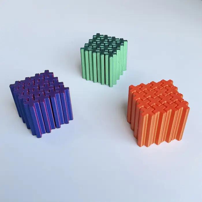 Ornement de bureau anti-stress Slime Cross Cube
