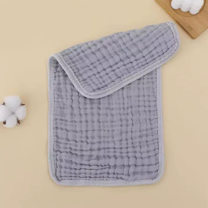 5 pièces 25*50 cm doux absorbant 6 couches coton mousseline bébé rot tissus nouveau-né bave dentition rot serviette bavo