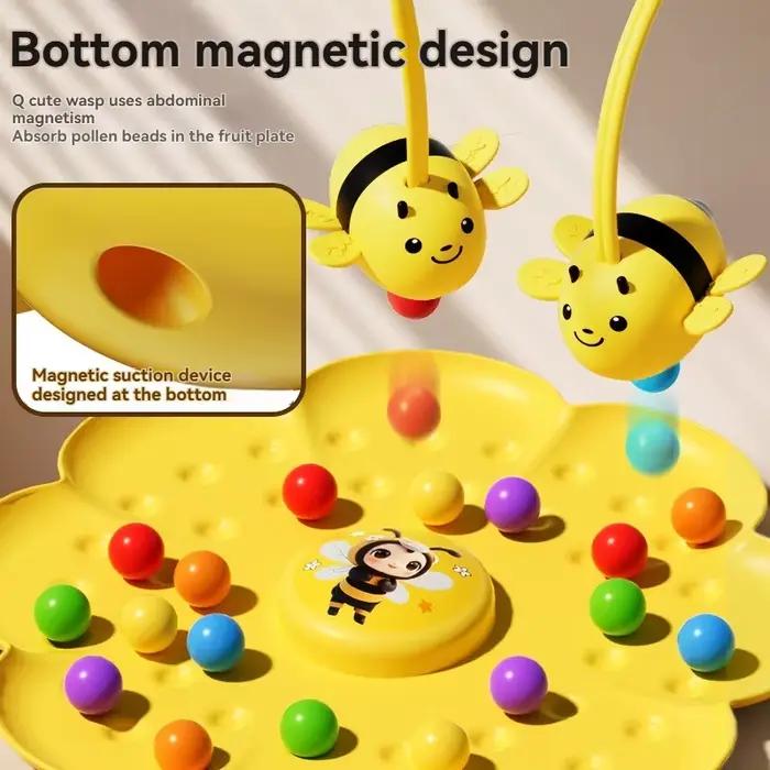 Jeu de pêche magnétique Abeille Miel pour enfants