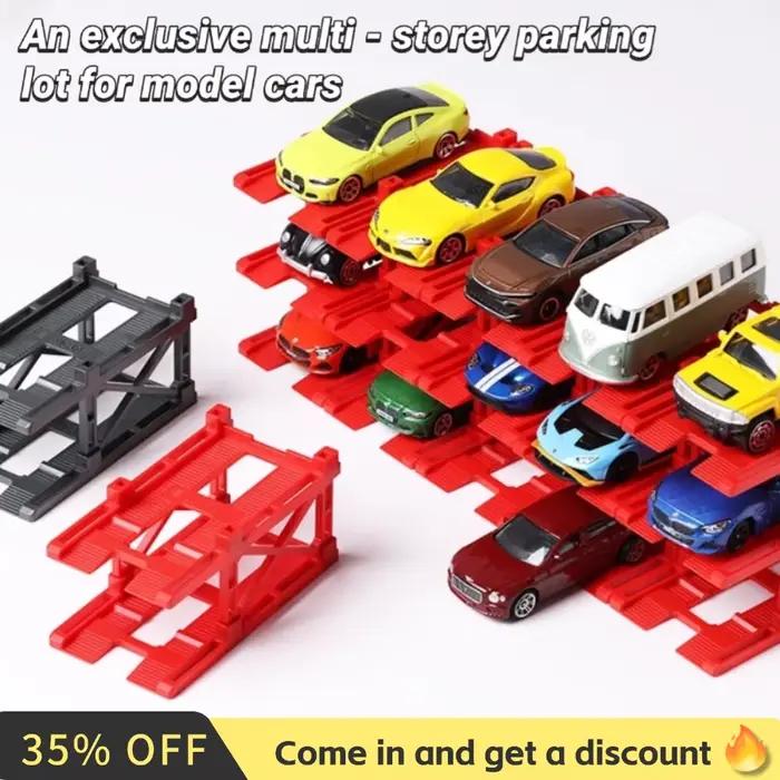 Kit de construction de stationnement 3D, assemblage à monter soi-même, Structure de parc de voiture multicouche, présentoir Combinable gratuit pour voiture jouet moulée sous pression, 1/64