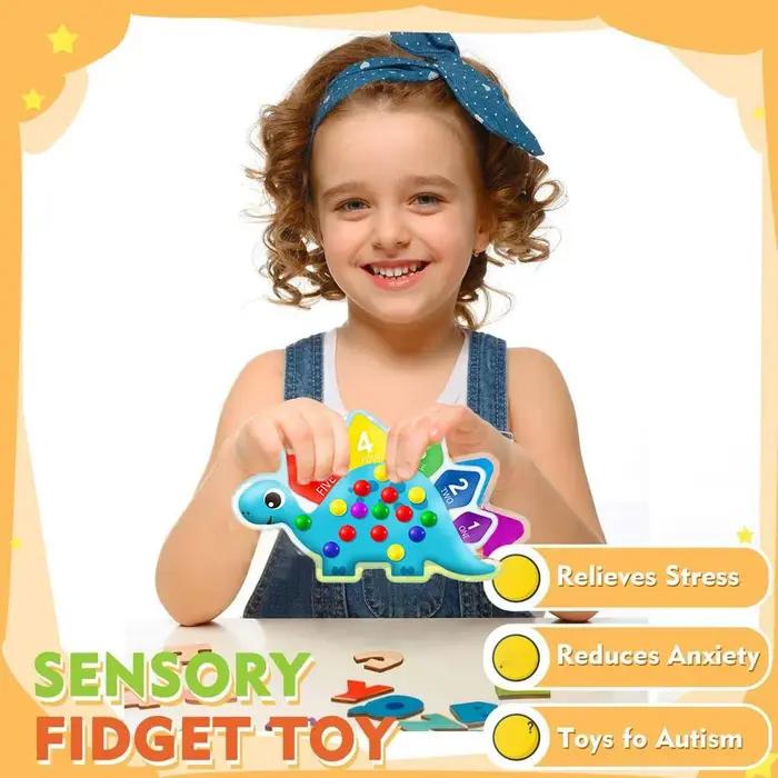 Jouet sensoriel de tri Montessori 5 couleurs pour enfants