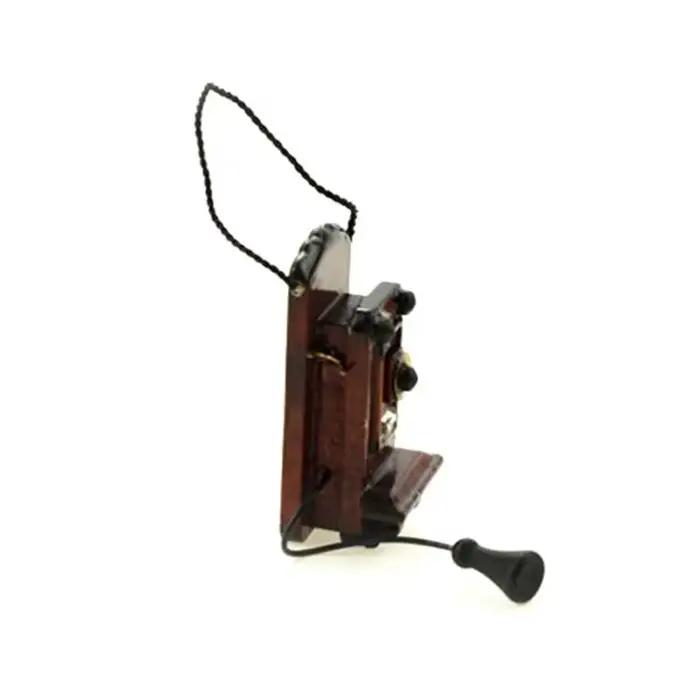 1:12 maison de poupée Miniature Antique montage mural téléphone Style Vintage salon chambre cuisine meubles accessoires