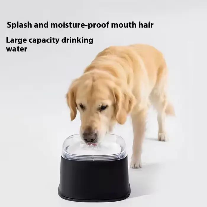 Bol d'eau flottant pour animaux de compagnie, pour chiens et chats, sans bouche mouillée, anti-éclaboussures, portable, confortable, antidérapant, pour la maison et l'extérieur