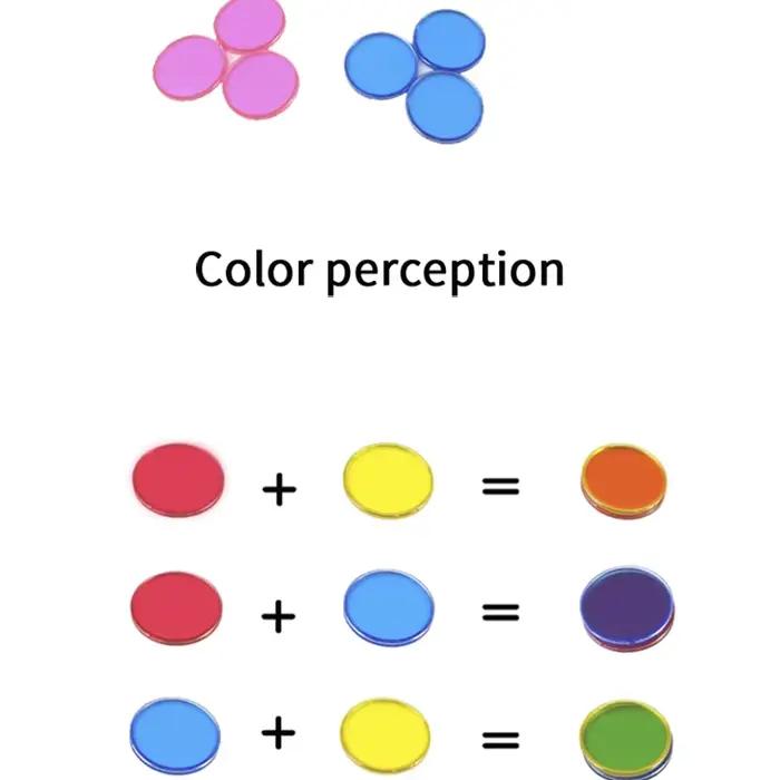 Bâton de feuille circulaire magnétique de couleur en plastique