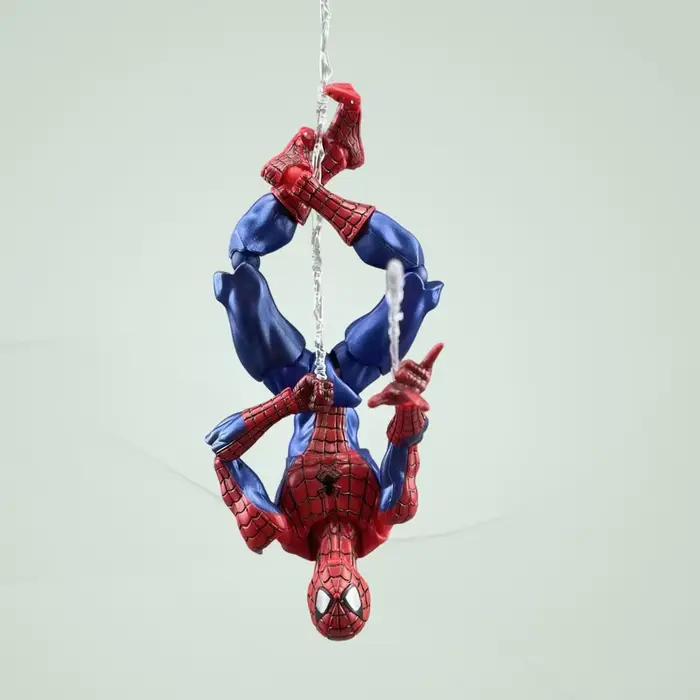 Figurine articulée Spider-Man, pièces interchangeables en PVC, modèle de collection, décoration de bureau, idéale pour les fans d'anime